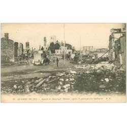carte postale ancienne 51 MAURUPT. Voiture rue bombardée 39