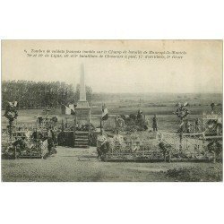 carte postale ancienne 51 MAURUPT-LE-MONTOIS. Tombes bataillons de Chasseurs