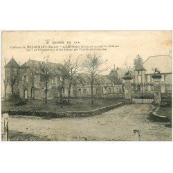 carte postale ancienne 51 MONDEMENT. Le Château 1917