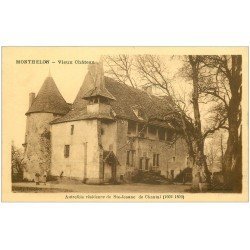 carte postale ancienne 51 MONTHELON. Château résidence Sainte-Jeanne de Chantal 1933