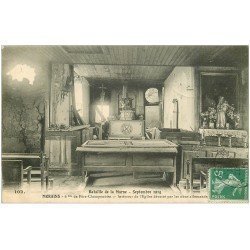 carte postale ancienne 51 MORAINS. Eglise dévastée 1915