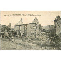 carte postale ancienne 51 MORAINS. Maison incendiée