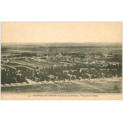 carte postale ancienne 51 MOURMELON-LE-GRAND. Camp Châlons vue en Ballon