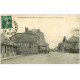 carte postale ancienne 51 MOURMELON-LE-GRAND. La Poste Rue du Génie 1914 Café de l'Univers. Affiches Picon et Michelin