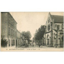 carte postale ancienne 51 MOURMELON-LE-GRAND. Rue de l'Eglise