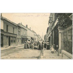 51 MOURMELON-LE-GRAND. Stock pneus Peugeot Rue de Châlons. Attelage Primeur ambulant