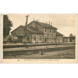 carte postale ancienne 51 MOURMELON-LE-PETIT. Gare Camp de Châlons 1934