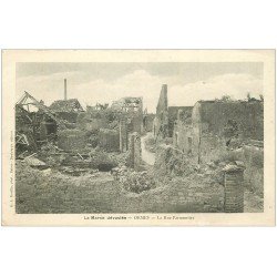 carte postale ancienne 51 ORMES. Rue Parmentier
