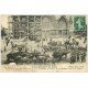 carte postale ancienne 51 REIMS. Campement Allemand Parvis Cathédrale