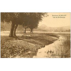 carte postale ancienne 01 Belley environs. Lac de Saint-Champs