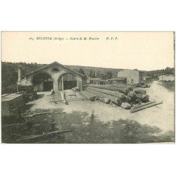carte postale ancienne 09 BELESTA. Scierie de Brustier