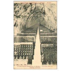 carte postale ancienne 51 REIMS. Champagne Pommery. Caves éclairage électrique