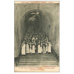 carte postale ancienne 51 REIMS. Champagne Pommery. Caves Grand escalier