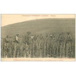 carte postale ancienne 51 REIMS. Champagne Pommery. Sulfutage contre mildiou en Vigne