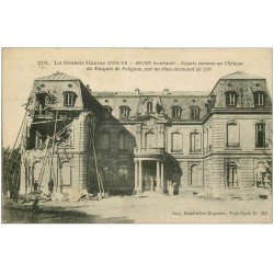 carte postale ancienne 51 REIMS. Château Marquis Polignac 1915