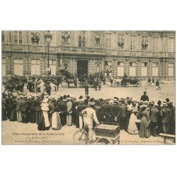 carte postale ancienne 51 REIMS. Cortège Inauguration Fontaine et Tricycle Tournier
