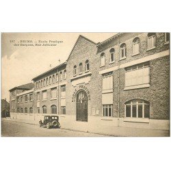 carte postale ancienne 51 REIMS. Ecole de Garçons Rue Jolicoeur