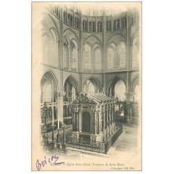 carte postale ancienne 51 REIMS. Eglise Saint-Rémi Tombeau 1903