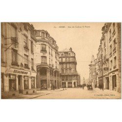 carte postale ancienne 51 REIMS. Familistère Rue du Cadran Saint-Pierre magasin Degermann