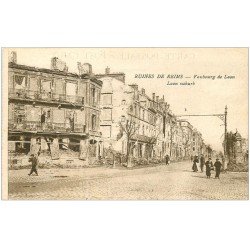 carte postale ancienne 51 REIMS. Faubourg de Laon