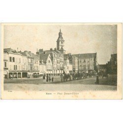 carte postale ancienne 51 REIMS. Fiacres Place Drouet d'Erlon