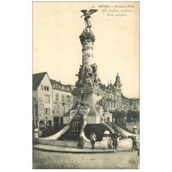 51 REIMS. Fontaine Subé 1913. Comptoir de la Comète et Café Couture