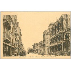 carte postale ancienne 51 REIMS. Grand Bazar rue de Vesle et Kursaal