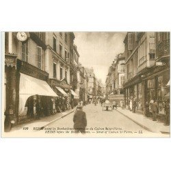 carte postale ancienne 51 REIMS. Horlogerie rue du Cadran Saint-Pierre