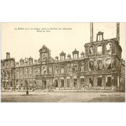 carte postale ancienne 51 REIMS. Hôtel de Ville 14