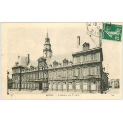 carte postale ancienne 51 REIMS. Hôtel de Ville 1913