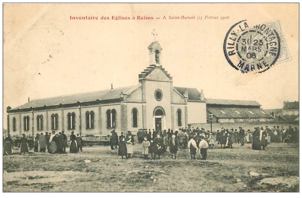 51 REIMS. Inventaire des Eglises à Saint-Benoit 1906