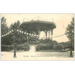 carte postale ancienne 51 REIMS. Kiosque Jardin Patte Oie