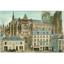 carte postale ancienne 51 REIMS. La Cathédrale 1907