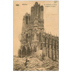 carte postale ancienne 51 REIMS. La Cathédrale 1921