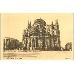 carte postale ancienne 51 REIMS. La Cathédrale Abside