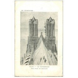 carte postale ancienne 51 REIMS. La Cathédrale Carillon