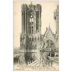 carte postale ancienne 51 REIMS. La Cathédrale Tour
