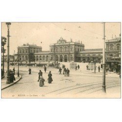 carte postale ancienne 51 REIMS. La Gare 1907