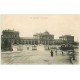 carte postale ancienne 51 REIMS. La Gare Tramway ' Grand Bazar '