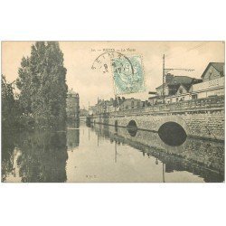 carte postale ancienne 51 REIMS. La Vesle 1905