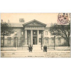 carte postale ancienne 51 REIMS. Le Palais de Justice 1906