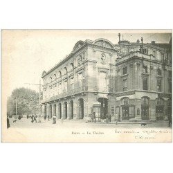 carte postale ancienne 51 REIMS. Le Théâtre 1901