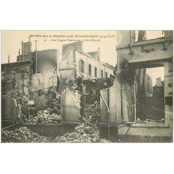 carte postale ancienne 51 REIMS. Litho Mendel rue Desteuque