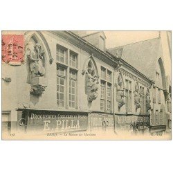 carte postale ancienne 51 REIMS. Maison des Musciciens 1907