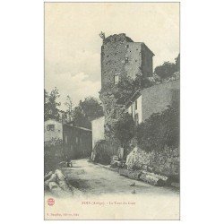 carte postale ancienne 09 FOIX. La Tour du Guet personnage assis