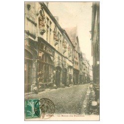 carte postale ancienne 51 REIMS. Maison des Musciciens 1908