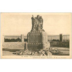 carte postale ancienne 51 REIMS. Monument Héros Armée Noire