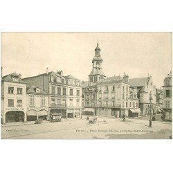 carte postale ancienne 51 REIMS. Place Drouet-Erlon Eglise Saint-Jacques 1904