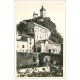 carte postale ancienne 09 FOIX. Palais de Justice et Château. Carte Photo émaillographie