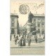 carte postale ancienne 51 REIMS. Place Royale Rue Colbert 1906